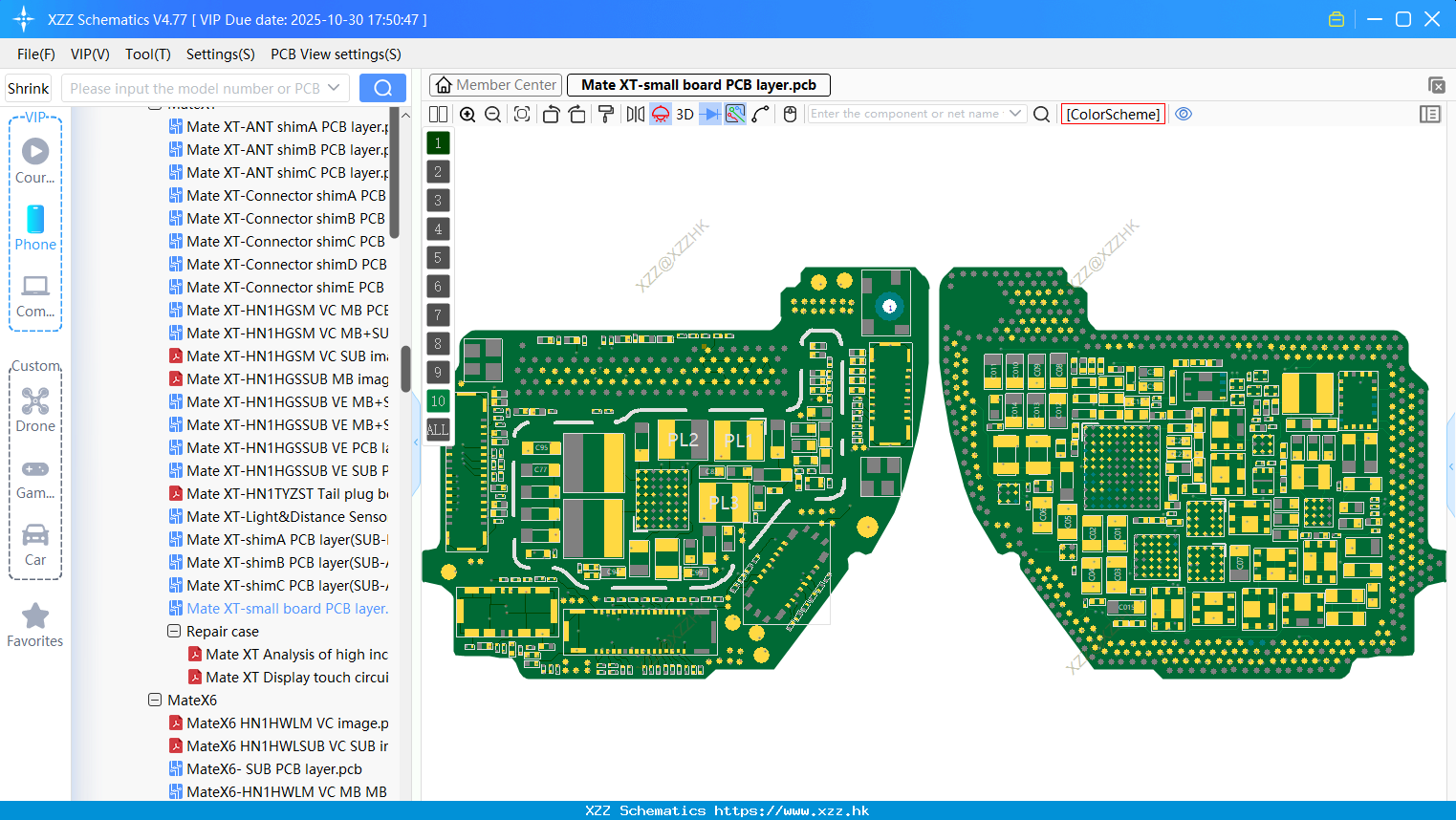 Huawei Mate XT-small Board PCB Layer